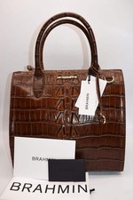 Brahmin Caroline Satchel Bag in Chestnut Marana picture