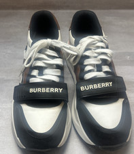 Burberry Regis Sneakers Black Orange Beige Brown Women's US 9 EU 40 Read picture