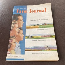 VTG Farm Journal Magazine January 1952 20 Cents Stories 75th Anniversary picture