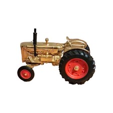 Ertl Diecast Farm Tractor Gold w/ Red Wheels & Black Exhaust Stack picture