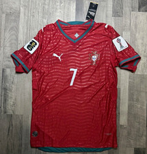 PUMA Portugal National Team Soccer Jersey Red Cristiano Ronaldo #7 Mens XL picture