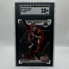 2020 Panini Mosaic Joe Burrow NFL Debut #261 Rookie SGC 10 picture