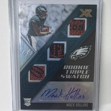 2017 Panini XR Football Mack Hollins RC Triple Swatch Auto 1 Of 1  picture