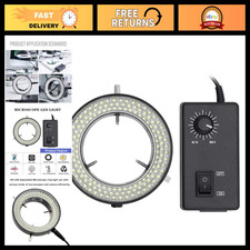 Adjustable 144 LED Ring Light Microscope Illuminator - Bright Lamp for Stereo Ca picture