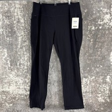 New Duluth Trading Co Size XXL Noga Air Mid-Rise Slim Leg Pants Black Women picture
