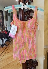AUTHENTIC VINTAGE 50S 60S Amazing  SWIMSUIT SZ  12/34  picture