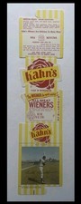 1969 Kahn's Wieners Uncut Full Panel Billy Williams Baseball Chicago Cubs HOF picture