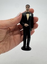 Vintage 1991 Wilton African American Groom Cake Topper 4.5in Tuxedo picture