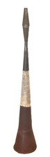 Antique 19th C Painted Tin Parade Horn NOISEMAKER 19