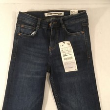 zara trafaluc Denim Collection Mid Rise Slim Size 4  picture
