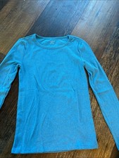 Madewell Long-Sleeve Crewneck Tee in  Blue picture