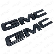 NEW Front & Rear Emblem Black kit For 2019 - 2026 GMC Sierra 1500 2500HD 3500HD picture