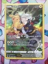 Pikachu 2022 Pokemon Sword & Shield Lost Origin #TG05 B11 Art Rare picture