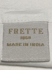 2 FRETTE Cotton King Housewife Pillow Cases Crisp White Internal Flap Envelope picture
