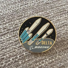 Vintage Delta II Metal Pin Delta Launch Boeing Douglas picture
