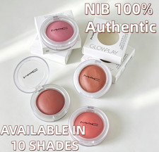 Authentic MAC Glow Play Cushiony Lightweight Buildable Blurring Blush,10 shades picture