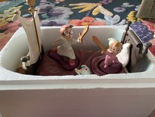 3 WDCC Peter Pan NEVERLAND BED + MICHAEL + JOHN Figurine Lot w/Box + COA - READ picture