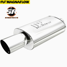 Magnaflow Mirror Finish Stainless Steel Universal Muffler w/ Tip 14834 picture
