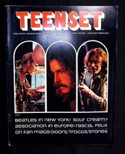 TEENSET Magazine August 1968 CREAM Beatles Rascals Doors Music Collectors Item picture