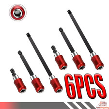 6Pcs 1/4 Hex Shank Quick Release Magnetic Screwdriver Extension Holder Drill Bit picture