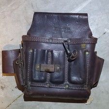 McGuire-Nicholas 526CC Brown Professional Electrician Pouch W/Belt Oil Leather  picture