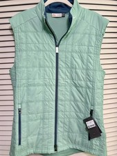 KJUS Rowan Vest Mens 52 Large Insulated Quilted Full Zip Golf Green  picture