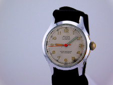 VINTAGE ROYCE MILITARY STYLE 17J SWISS MENS WRISTWATCH SERVICED RARE C.1940s picture