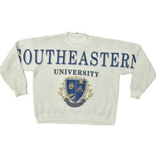 Vintage Lee Heavyweight Cotton Blend Southeastern University Sweatshirt 2XL picture