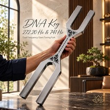 DNA Key 272.20 Hz & 741 Hz Dual Frequency Giant Tuning Fork With Mallet  picture