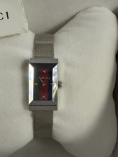 Gucci Women’s G-Frame Silver Smooth Mesh 14x25mm picture