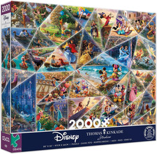 - Thomas Kinkade - Disney Collage - 2000 Piece Jigsaw Puzzle picture