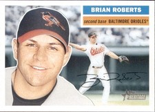 2005 Topps Heritage - Brian Roberts SP Short Print Card #442 picture