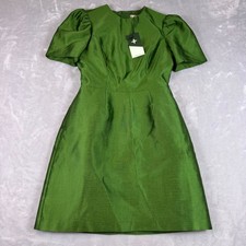 Tuckernuck Dupioni Carine Dress Womens Size 2 Green NEW picture