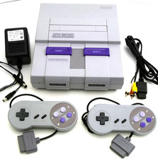 Original Super Nintendo Entertainment System Console SNES Video Game Bundle picture