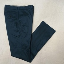 Bonobos Pants Men 32x34 Blue Chino Tailored Flat Workday Warrior Monday Work picture