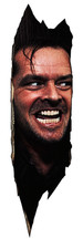 THE SHINING DOOR VINYL DECAL HERE'S JOHNNY JACK NICHOLSON STEVEN KING  picture