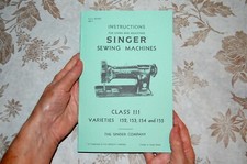 Using & Adjusting Instructions Manual, Singer Sewing Machines 111w152 to 111w155 picture