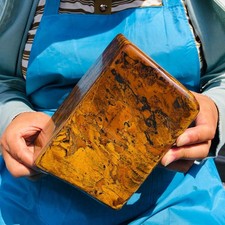 3790G Large Natural Tiger's Eye Quartz Crystal Rough Mineral Specimen MH5607 picture