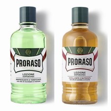 PRORASO Green,Red,After Shave, Sandalwood Eucalyptus Lotion Barber 400ml Options picture