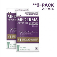 2PACK MEDERMA Advanced Scar Gel 0.7 oz 20g Tube 1X Daily Skin Care EXP 09/2027 picture