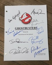 GHOSTBUSTERS (1984) Full CAST signed script Bill Murray Dan Aykroyd Sigourney picture