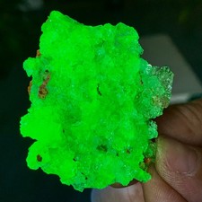 32G Natural hyalite opal quartz  crystal fluorescent specimen /Namibia picture