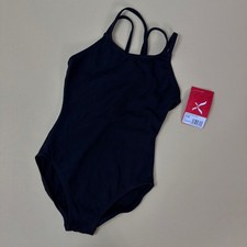 Capezio Girls Black Double Strap Cami Leotard CC123C Intermediate NWT picture
