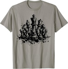 Vintage Chess Board Game Tee Funny Chess Player Checkmate T-Shirt picture
