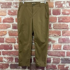 Ann Taylor Loft The Monroe Slim Pants Womens 6 Curvy Brown Mid Rise Trousers picture