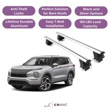 ERKUL Roof Rack Crossbars For MITSUBISHI OUTLANDER 2022-2026 Naked Roof Aluminum picture