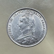 Great Britain, Queen Victoria 1890. Silver Six Pence. KM760 picture