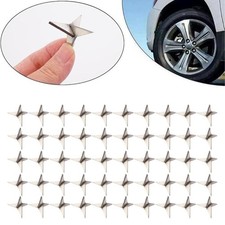 100PC Tire Puncture Spikes Heavy Portable Duty Carbon Steel Triangle Road Spikes picture