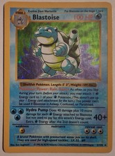 Blastoise 1999 Pokemon TCG Base Set (Shadowless) Holo Rare 2/102 picture