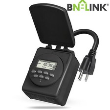 BN-LINK 7 Day Outdoor Heavy Duty Digital Programmable Timer Dual Outlet 1875W picture